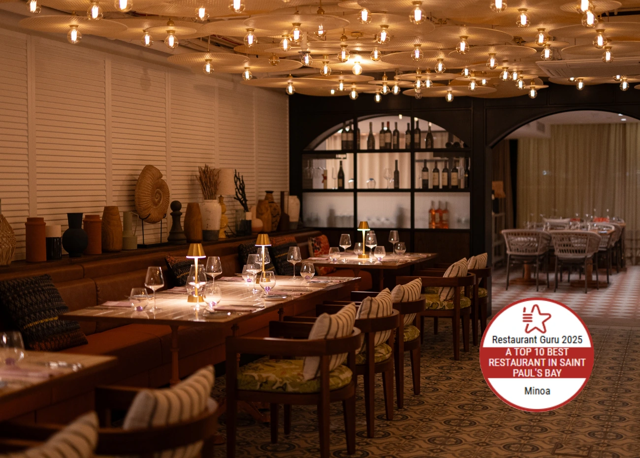 Minoa Restaurant Malta Mediterranean Fine Dining